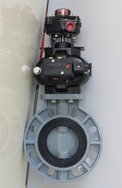 扇形气动蝶阀Pneumatic Rotary Actuator Butterfly Valve