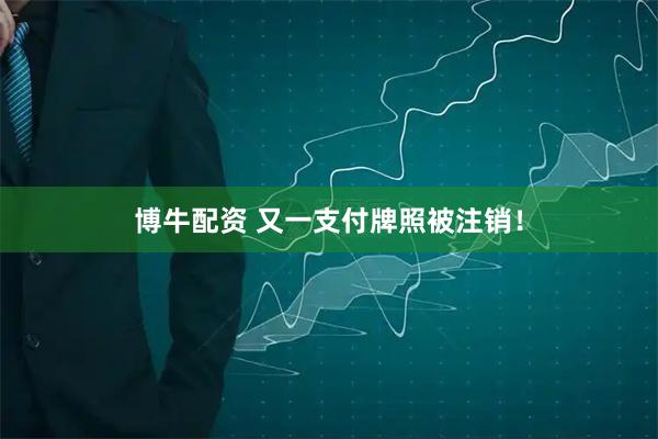 博牛配资 又一支付牌照被注销！